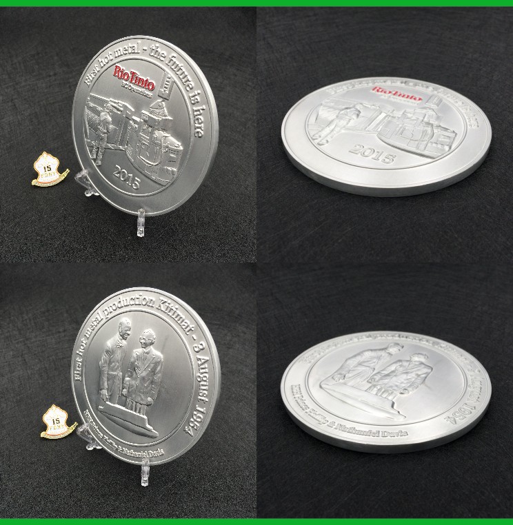 RioTinto aluminum challenge coins 1