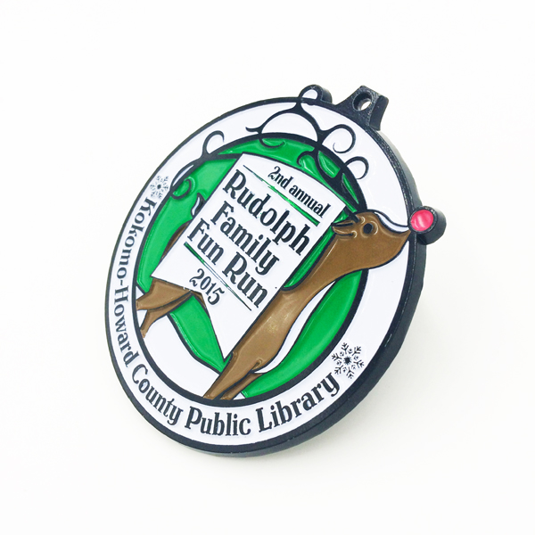 rudolph family fun run 2015 black medals